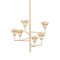 Hudson Valley Lighting Alora 32 in. Chandelier Vintage Gold Leaf/Gilded Ivory 1286-VGL/GLI - alternate 1