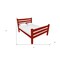Homeroots Red Solid Wood Full Bed Frame 546958 - alternate 5