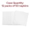 Smarty Had A Party White LinenLike Premium Paper BeverageCocktail Napkins 600 Napkins, 600PK 923272-CASE - alternate 7