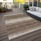 Homeroots 3' X 5' Brown And Beige Abstract Washable Indoor Outdoor Area Rug 599934 - alternate 5