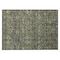 Homeroots 2' X 3' Moss Green and Gray Floral Washable Non Skid Indoor Outdoor Area Rug 564374 - alternate 7