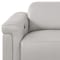 Homeroots 73in Light Gray and Black Italian Leather Power Reclining Loveseat 720488 - alternate 8