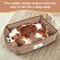 Simple Deluxe FluffyDream Dog Bed, Super Soft Calming Pet Bed with Pillow Edge, Suitable for Dogs Up to 30 lbs, 2 PTDBEDCUD2420TAN - alternate 5