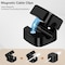 Grizzly Supply Adhesive Cable Clip, Magnetic Closure, 0.27 in W hole, Cable and Desk Management, White, 8PK GS-MCH-9-8 - alternate 8