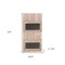 Homeroots Modern Rustic Whitewash Chalkboard Wall Storage 399689 - alternate 6