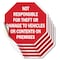 Signmission Not Responsible for Theft or Damage, 4 inch X 4 inch, Vinyl Decal, 5PK OC-D-5PACK-4-106 - alternate 1