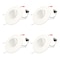 Bulbrite 14-Watt 5/6 in. Downlight w/Gimball LED Light Bulb Medium Base (E26) White Round 2700K, 4PK 861498 - alternate 1