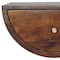 Homeroots 18" Chestnut Solid Wood One Drawer Half Moon Floating Nightstand 653844 - alternate 5