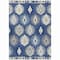 Homeroots 3' X 5' Navy Blue Ivory And Gray Southwestern Washable Indoor Outdoor Area Rug 615158 - alternate 4