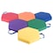 Bintiva Color Coded Vinyl Floor Cushions, Hexagon, 6-Piece Set BN-VNYLMARKX6-BT-SC - alternate 7