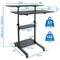 Mount-It Height Adj RollingStand UpDesk MI7970B - alternate 2