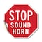 Signmission Stop Sound Horn, 10 Inch X 10 Inch, Vinyl Decal OC-D-10-12 - alternate 1