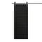 Sartodoors Modern Barn Door 28 x 96 inches, Ego 5010 Painted Black Oak, 6.6FT Rail Track Heavy Hardware Set ,  EGO5010BD-B-CHK-2896 - alternate 1