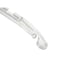 Nahanco 17in Clear Middle Heavy Weight Plastic Shirt Hanger w/ Molded Rubber Grippers, 100PK 505MG - alternate 5