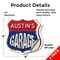 Signmission Austin's Garage, 4 inch X 4 inch, Vinyl Decal, 2PK SHI-D-2PACK-4-383-AUSTIN - alternate 5