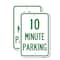 Signmission 10 Minute Parking 2, 12'' X 18'' 2 Signs, Heavy Gauge Aluminum, 2PK A-1218-2PACK-24645 - alternate 1