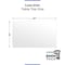 Fab Glass And Mirror 24X36in Rectangle Ultra Clear Glass Table Top, Flat Edge, Low Iron Extra Clear Tempered Glas LI-24x36REC6THFL - alternate 6