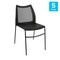 Flash Furniture HERCULES Blk Stack Chair with Air-Vent Back, Non-Sled Base and Blk Powder Coated Metal Frame, 5PK 5-RUT-NC498-BK-GG - alternate 7