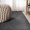 Jonathan Y Haze Solid Low-Pile Black 2 ft. x 14 ft. Runner Rug SEU100I-214 - alternate 4