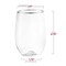 Smarty Had A Party 12 oz. Clear with Silver Elegant Stemless Plastic Wine Glasses (64 Glasses), 64PK 3712-CL-S-CASE - alternate 5