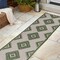 Jonathan Y Lior Geometric Moroccan Diamond Green/Cream 2 ft. x 8 ft. Indoor/Outdoor Runner Rug TSN202D-28 - alternate 8