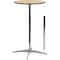 Flash Furniture Round Pub Table w/2 Clmns, Rnd, Wood, Al Base, 24", Wood Top, Wood Grain XA-24-COTA-GG - alternate 1