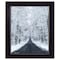 Homeroots All Roads lead Home winter lane Black Framed Print Wall Art 404988 - alternate 4