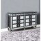 Homeroots 68" Black and Silver Solid and Manufactured Wood Mirrored Eight Drawer Double Dresser 486522 - alternate 3