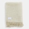 Homeroots Natural Woven Wool Solid Color Reversable Throw 490103 - alternate 1