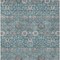 Homeroots 3' X 5' Teal Blue Gray And Charcoal Floral Washable Indoor Outdoor Area Rug 605437 - alternate 9