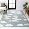 Jonathan Y Hedwig High-Low Youth Cloud Scandi Blue/Ivory 5 ft. x 8 ft. Indoor/Outdoor Area Rug SCN105A-5 - alternate 7