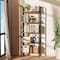 Simple Deluxe Book Shelf, 5 Tier Bookcase, Tall Bookshelf Modern Display Storage Shelf for Books, Movies, Cd, Ind 3A88HKBOCA5LBRN - alternate 5