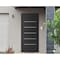 Vdomdoors Front Exterior Prehung Metal-Plastic Door, Manux 8415 Matte Black, Office Commercial and Residentia MANUX8415EXD-BLK-W30xH80-RH - alternate 2