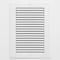 Sierra Grates 6 in. H X 8 in. W Return Air Grille, 1-Way 45 Degree Louvered, Steel, White RG608 - alternate 1