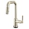 Brizo Litze Smarttouch Pull-Down Prep Faucet with Square Spout, Knurled Handle Polished Nickel 64953LF-PN - alternate 2