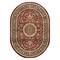 World Rug Gallery Traditional Oriental Medallion Design Area Rug 5 ft x 7 ft Oval Burgundy 101BURGUNDY5OV - alternate 4