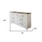 Homeroots 70" Brown and White Solid Wood Seven Drawer Double Dresser 524604 - alternate 3