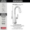 Delta Stryke: Single Handle Pull Down Bar/Prep Faucet With Touch 2O Technology 9976T-PR-DST - alternate 2