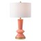 Jonathan Y Ziggy 27" Contemporary Glam Ceramic/Iron LED Table Lamp, Coral/Gold Painting JYL6607B - alternate 1