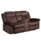 Homeroots 79" Dark Brown Microfiber Power Reclining Loveseat With Storage 561559 - alternate 3