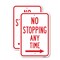 Signmission No Stopping Any Time With Right Arrow, 18'' X 24'' 2 Signs, Heavy Gauge Aluminum, 2PK A-1824-2PACK-24968 - alternate 1