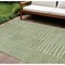 Homeroots 8' X 10' Green And Ivory Geometric Washable Indoor Outdoor Area Rug 596923 - alternate 1