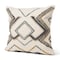 Homeroots 20" Blue Yellow And Black Geometric Wool Blend Throw Pillow Cover with Texture 608187 - alternate 2