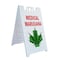 Signmission Medical Marijuana Dispensary, A-Frame & 2 Decals Installed, Heavy-Duty Plastic Frame SBHD-D-2436-Medical Marijuana Dispensary - alternate 1