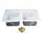Kingston Brass 33-Inch Cast Iron Self-Rimming Double Bowl Drop-In Kitchen Sink, 5-Hole with Basket Strainers x 2 KGT33229D57 - alternate 1