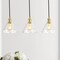 Jonathan Y Kiawah Island 30.5" 3-Light Metal/Glass Contemporary Modern LED Pendant, Brass Gold/Black JYL1123A - alternate 8