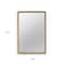 Homeroots 35" Brown Solid Wood Framed Accent Mirror 485061 - alternate 3
