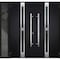 Vdomdoors Steel Double Doors Deux 1755 Black Enamel Sidelight Exterior Window Stainless Inserts Single Modern DEUX1755DEXD-BLK-RH-W72+12 x H80 - alternate 3