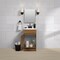 Zenith Zenna Home Oak 18'' Wx35'' Hx16''D Vanity with Wht Cultured Marble Top RBC18KK - alternate 1