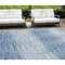 Homeroots 8' X 10' Navy Blue And Sky Blue Abstract Washable Indoor Outdoor Area Rug 587401 - alternate 1